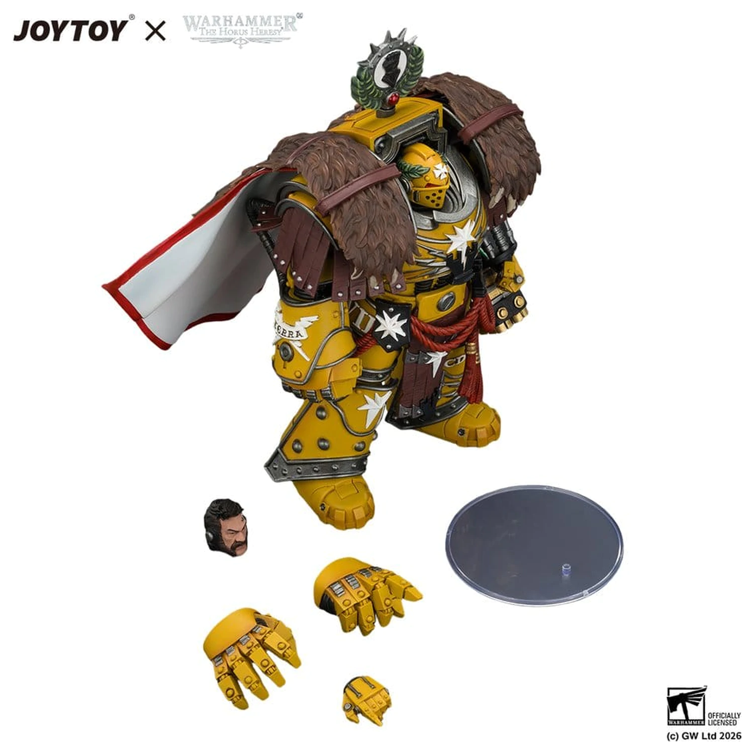 Warhammer Akcijska figura Imperial Fists Lord Castellan Evander Garrius, The Tyrant of Cthonia 14 cm fotografija proizvoda