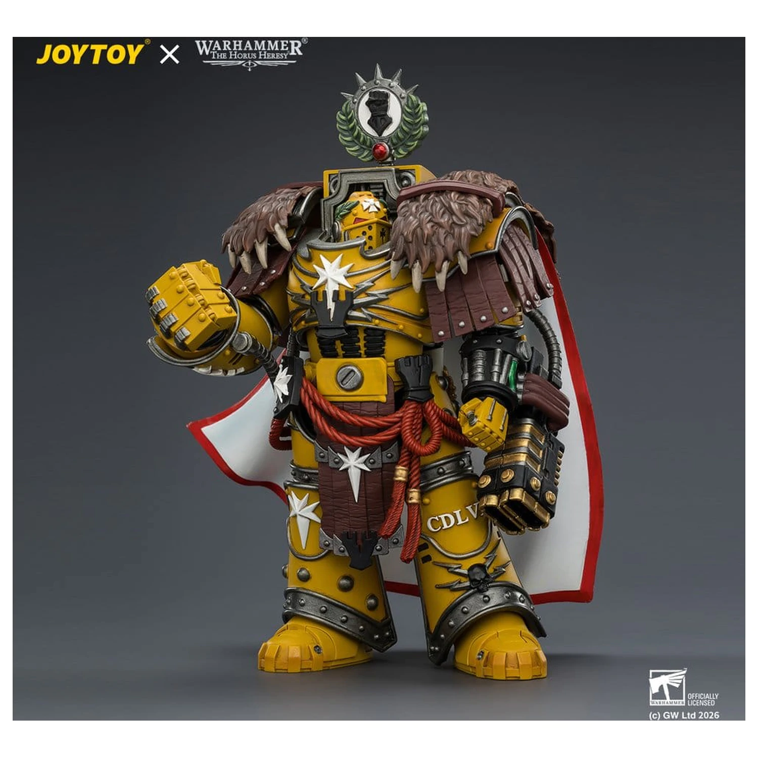 Warhammer Akcijska figura Imperial Fists Lord Castellan Evander Garrius, The Tyrant of Cthonia 14 cm fotografija proizvoda
