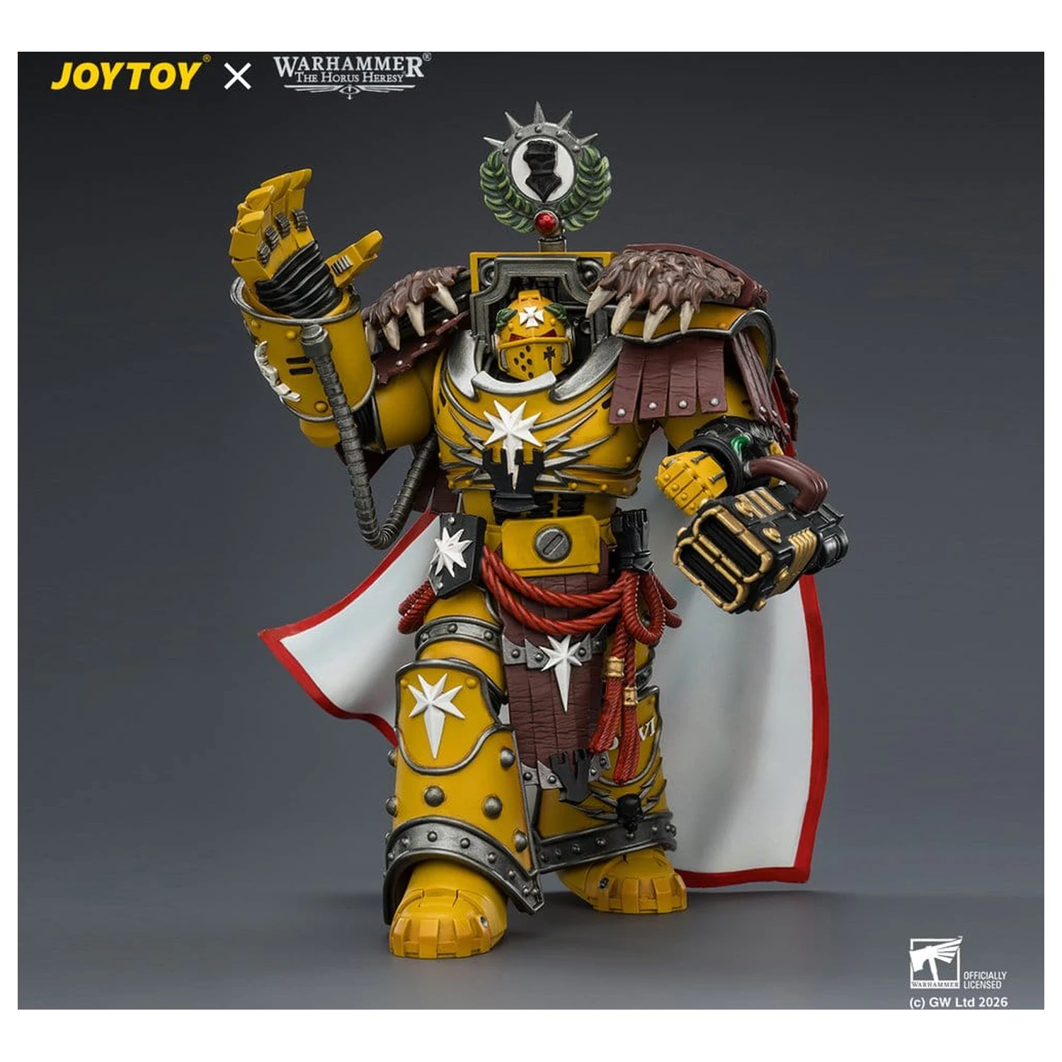 Warhammer Akcijska figura Imperial Fists Lord Castellan Evander Garrius, The Tyrant of Cthonia 14 cm fotografija proizvoda