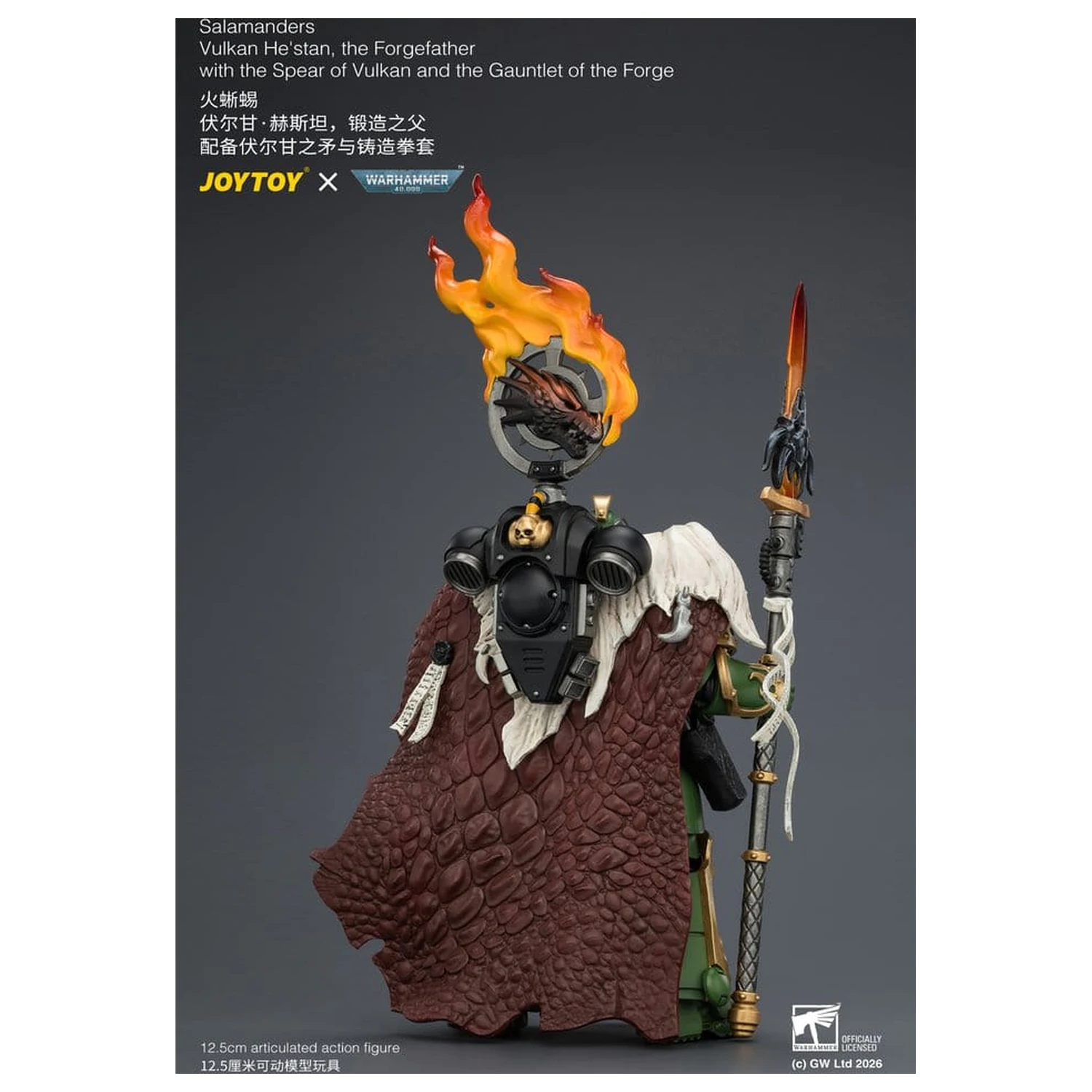 Warhammer ak션ска figura Salamanders Vulkan He'stan, the Forgefather 13 cm fotografija proizvoda