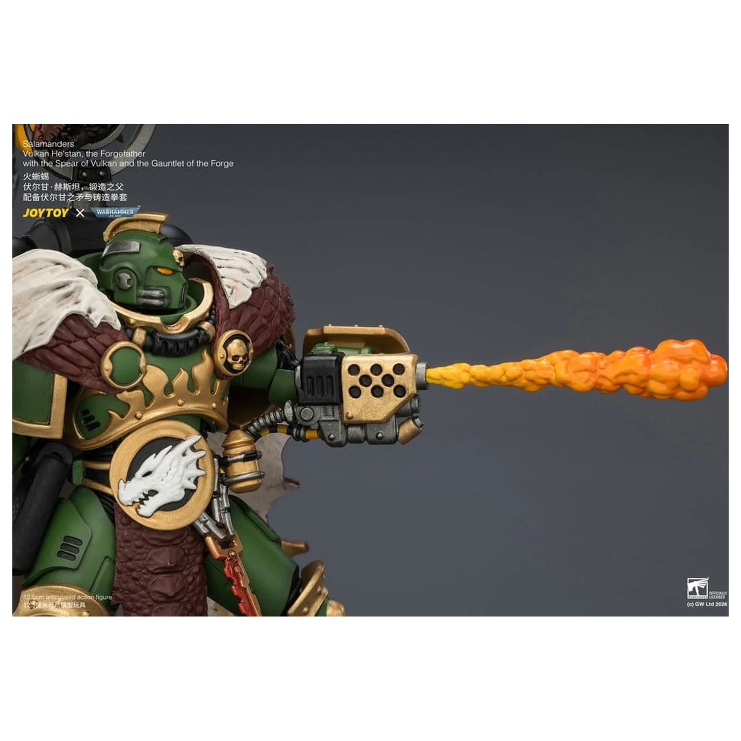 Warhammer ak션ска figura Salamanders Vulkan He'stan, the Forgefather 13 cm fotografija proizvoda