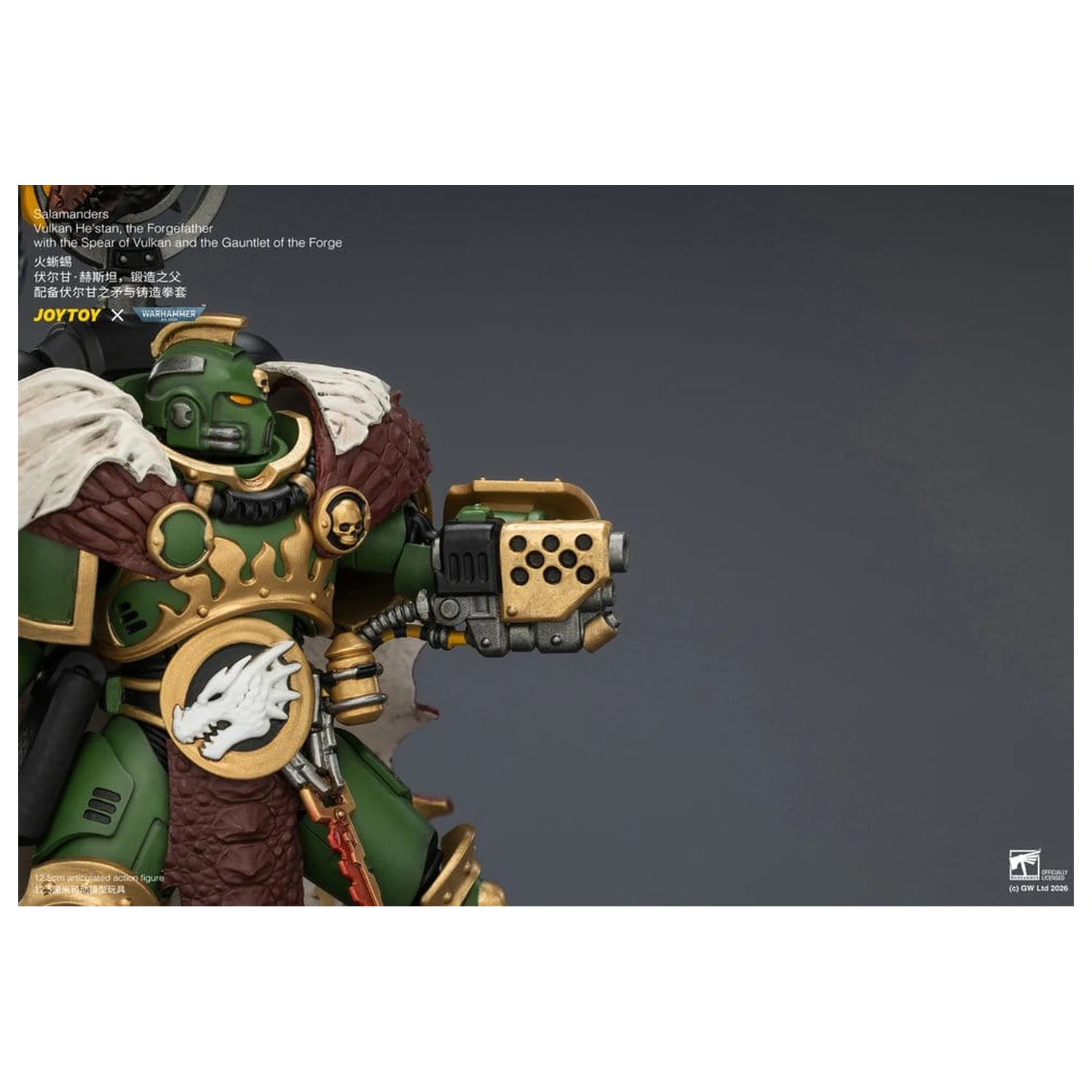 Warhammer ak션ска figura Salamanders Vulkan He'stan, the Forgefather 13 cm fotografija proizvoda