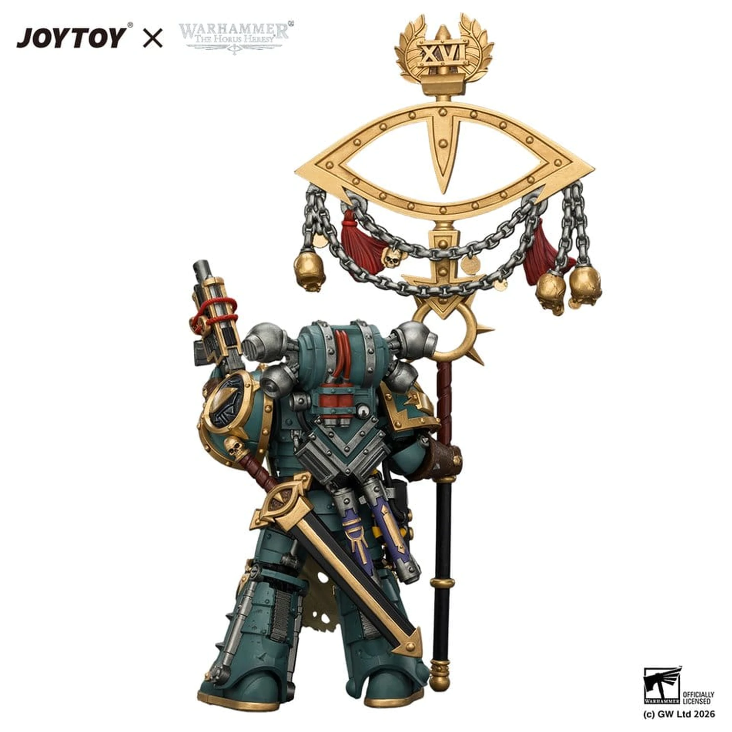 Warhammer akcijska figura Sons of Horus Maloghurst the Twisted, the Warmaster's Equerry 13 cm fotografija proizvoda