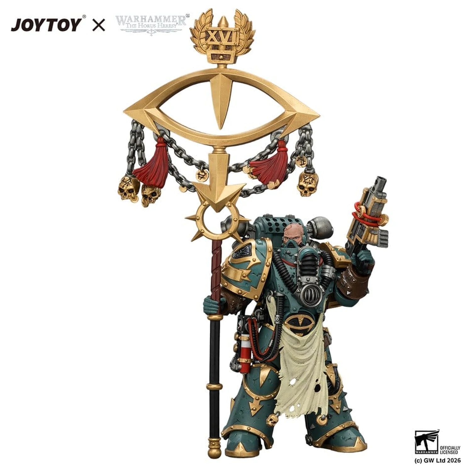 Warhammer akcijska figura Sons of Horus Maloghurst the Twisted, the Warmaster's Equerry 13 cm fotografija proizvoda