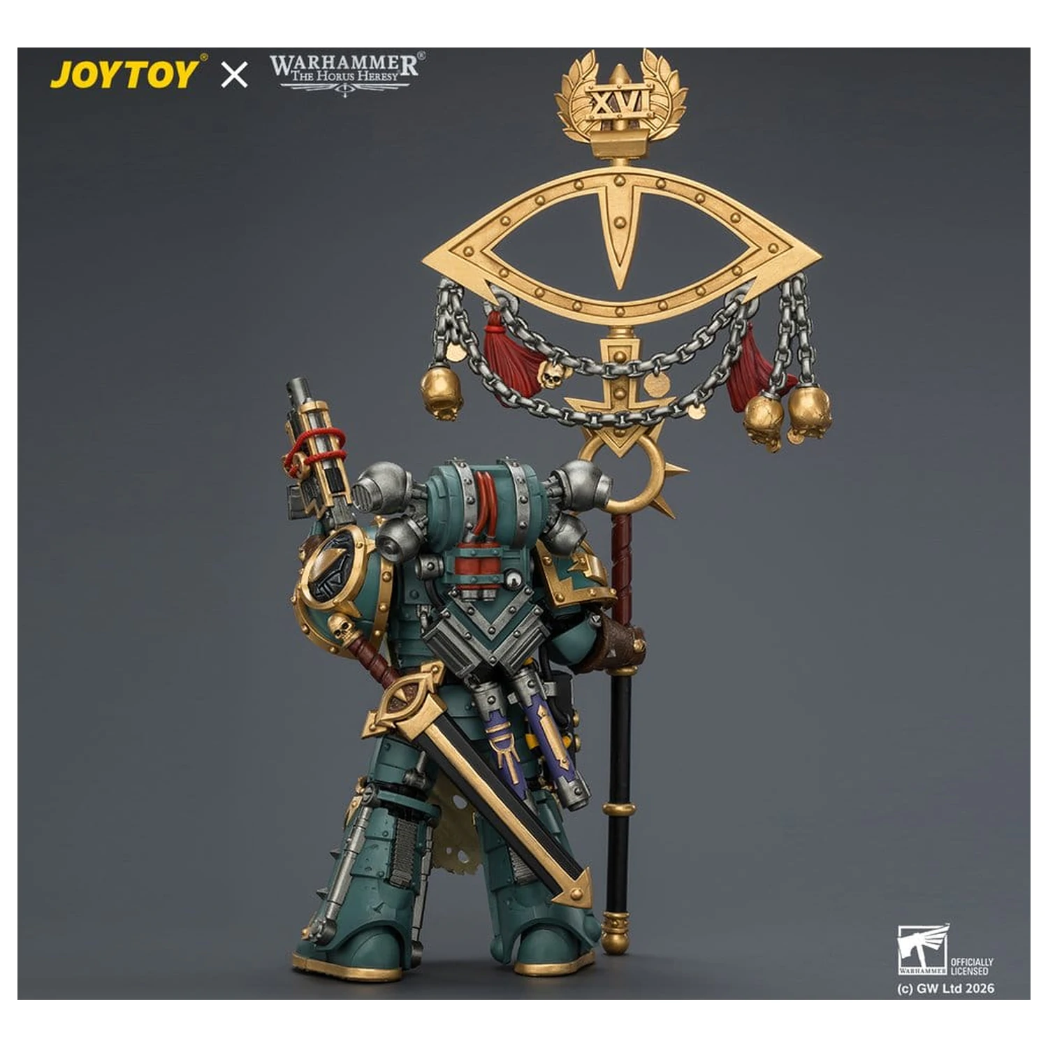 Warhammer akcijska figura Sons of Horus Maloghurst the Twisted, the Warmaster's Equerry 13 cm fotografija proizvoda