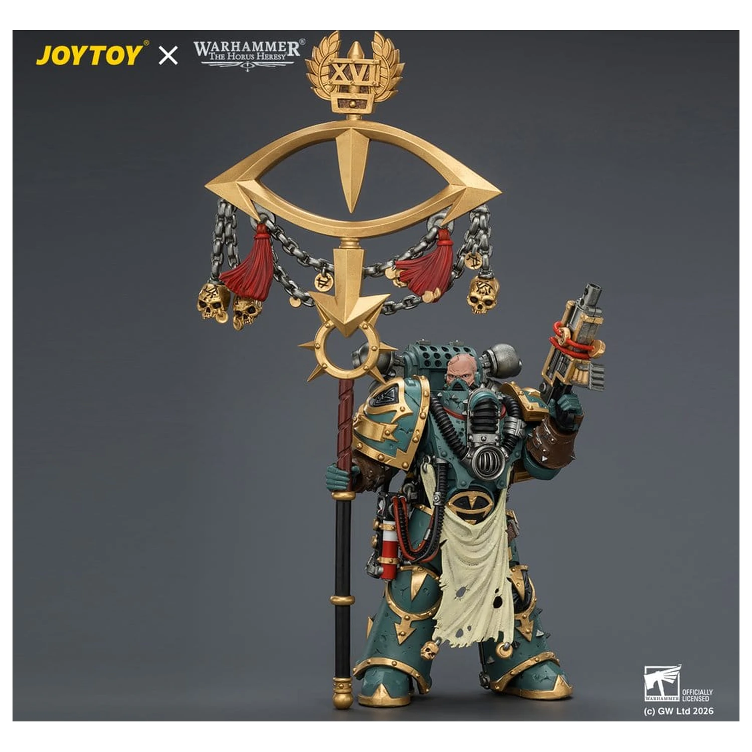 Warhammer akcijska figura Sons of Horus Maloghurst the Twisted, the Warmaster's Equerry 13 cm fotografija proizvoda