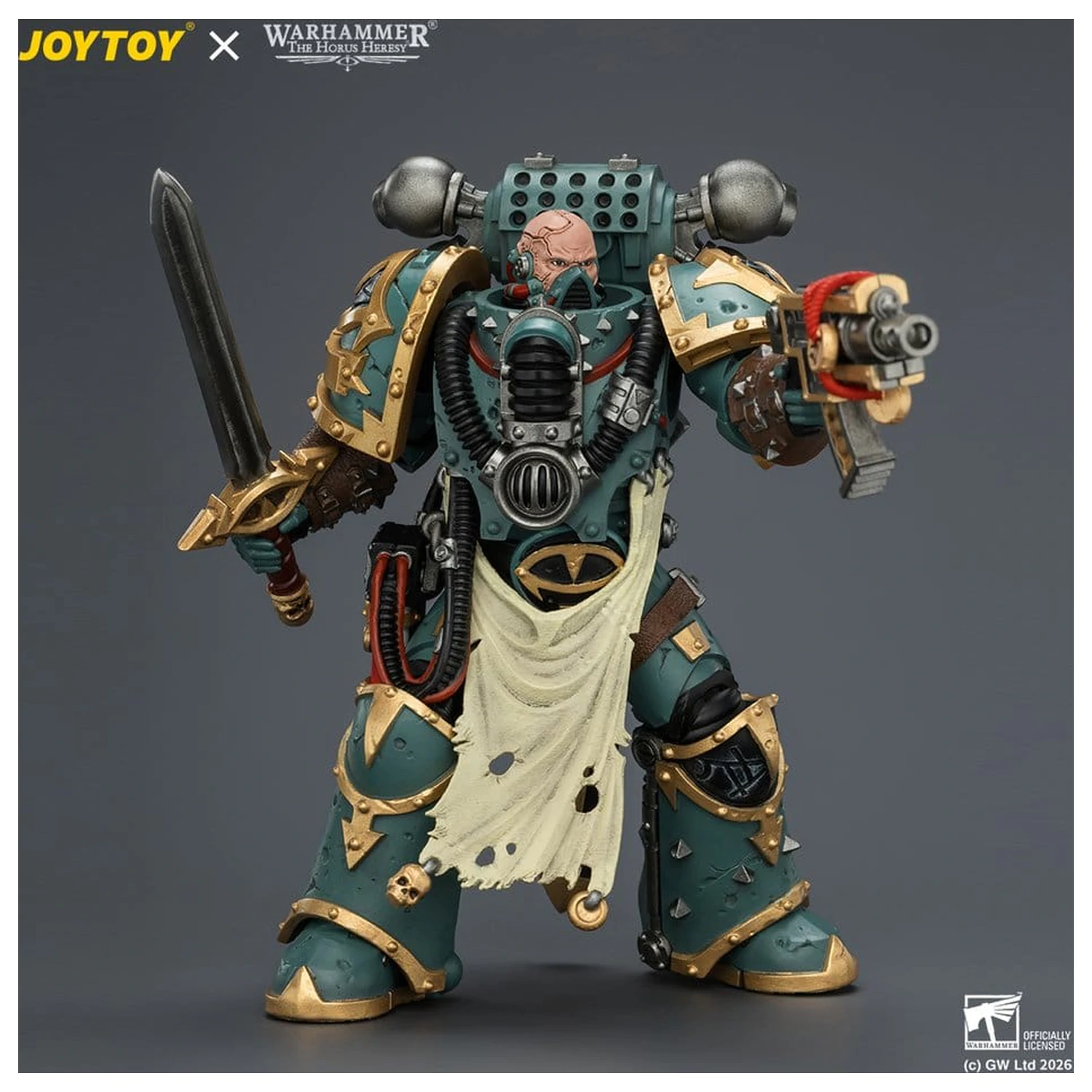 Warhammer akcijska figura Sons of Horus Maloghurst the Twisted, the Warmaster's Equerry 13 cm fotografija proizvoda