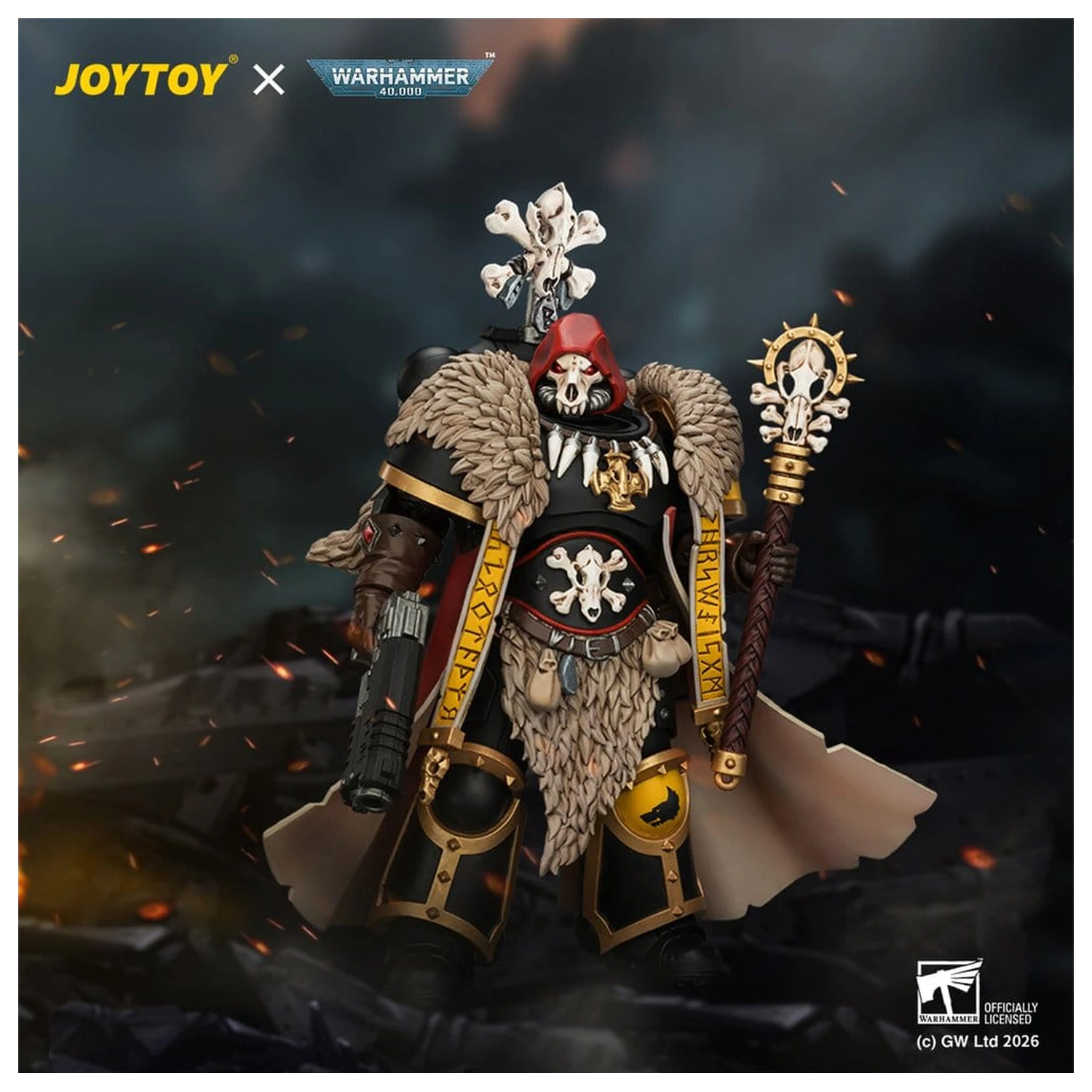 Warhammer akcijska figura Space Wolves Wolf Priest 12 cm fotografija proizvoda