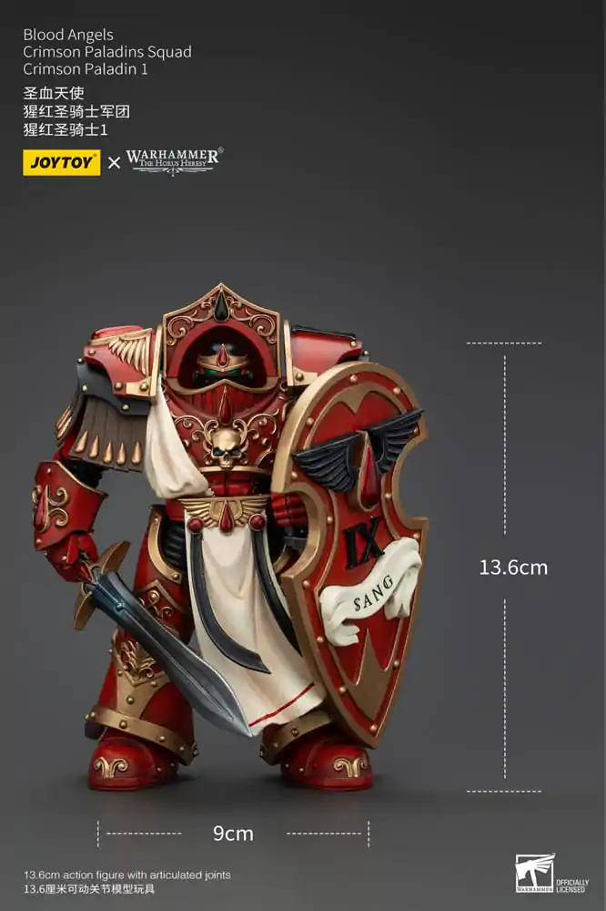 Warhammer The Horus Heresy Akcijska figura 1/18 Blood Angels Crimson Paladins Squad Crimson Paladin 1 14 cm fotografija proizvoda