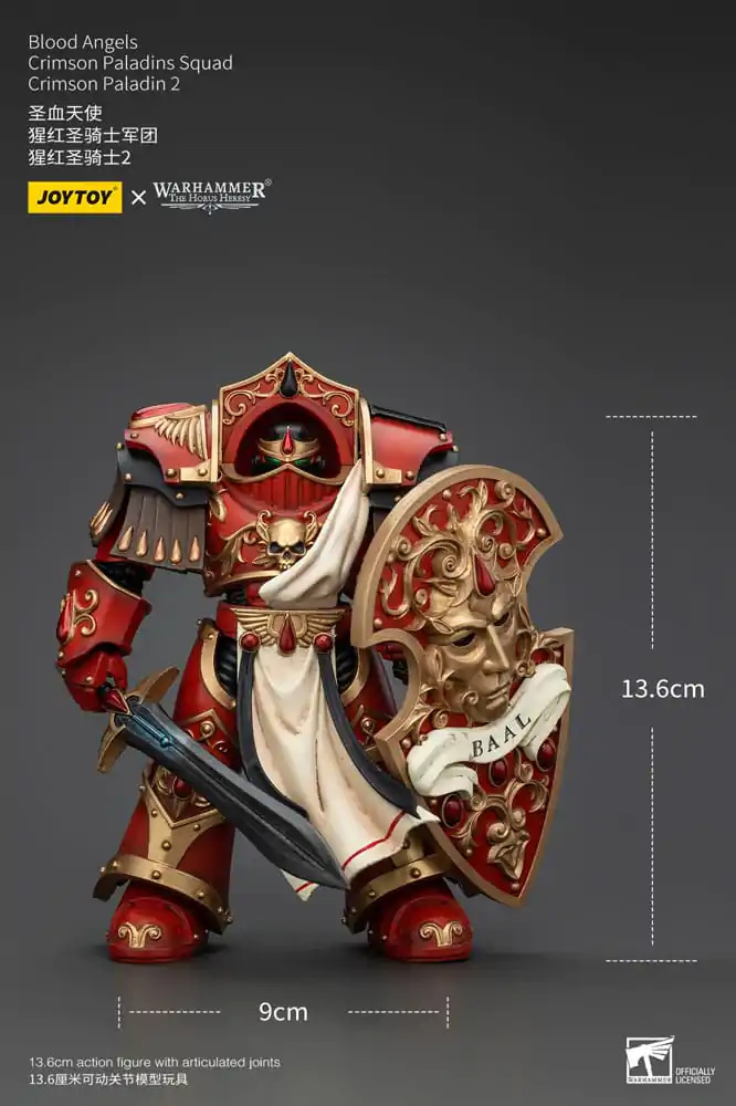 Warhammer The Horus Heresy Action Figure 1/18 Blood Angels Crimson Paladins Squad Crimson Paladin 2 14 cm Akcijska Figura fotografija proizvoda