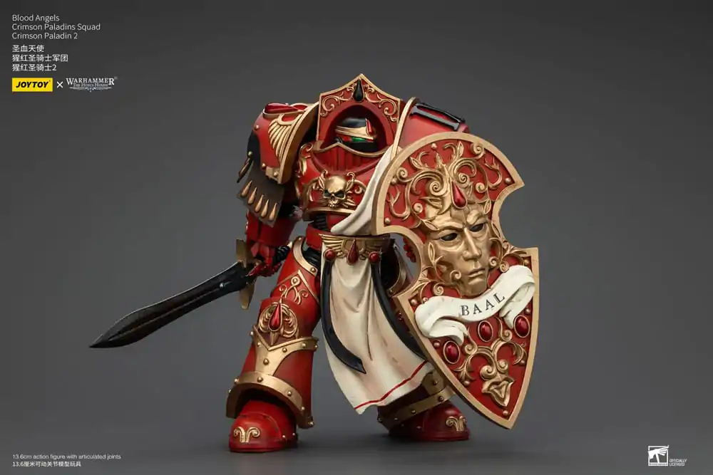 Warhammer The Horus Heresy Action Figure 1/18 Blood Angels Crimson Paladins Squad Crimson Paladin 2 14 cm Akcijska Figura fotografija proizvoda