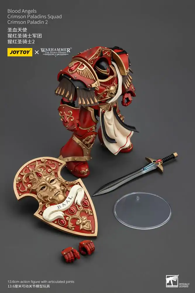 Warhammer The Horus Heresy Action Figure 1/18 Blood Angels Crimson Paladins Squad Crimson Paladin 2 14 cm Akcijska Figura fotografija proizvoda