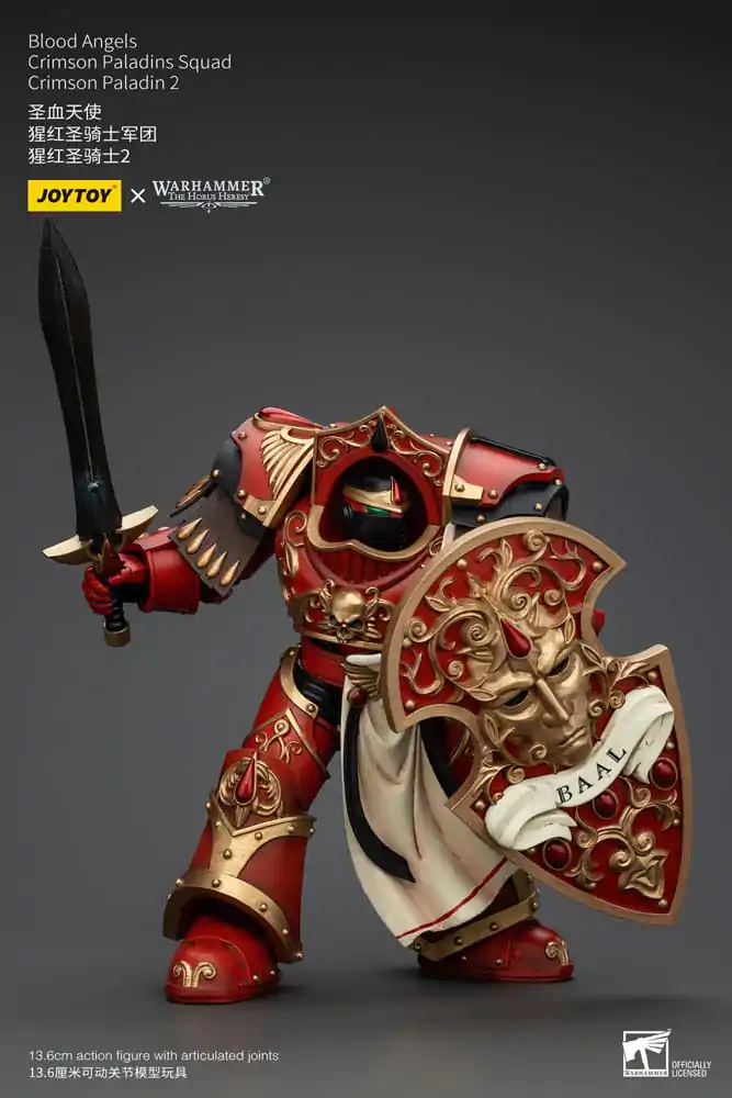 Warhammer The Horus Heresy Action Figure 1/18 Blood Angels Crimson Paladins Squad Crimson Paladin 2 14 cm Akcijska Figura fotografija proizvoda