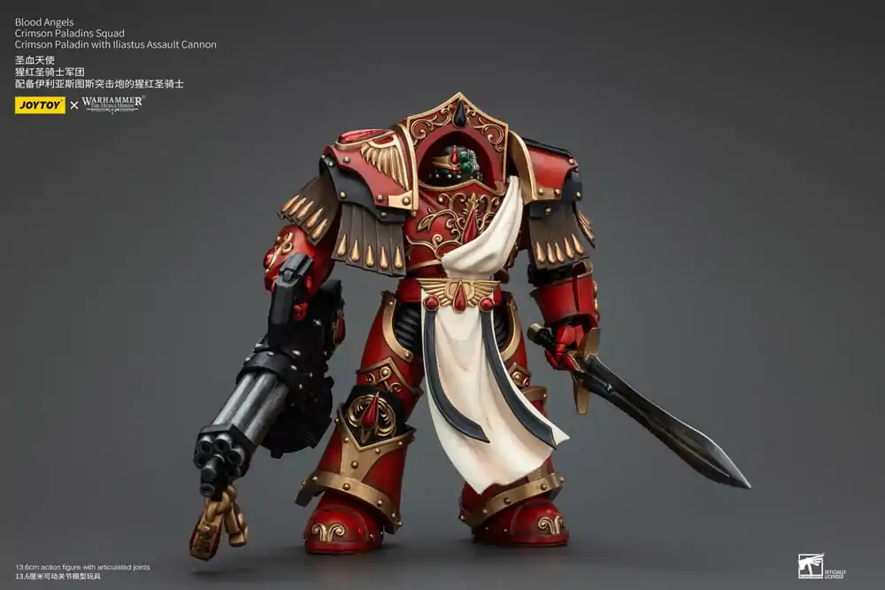 Warhammer The Horus Heresy akcijska figura 1/18 Blood Angels Crimson Paladins Squad Crimson Paladin s Iliastus Assault Cannon 14 cm fotografija proizvoda