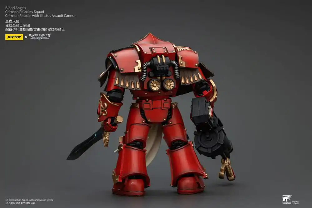 Warhammer The Horus Heresy akcijska figura 1/18 Blood Angels Crimson Paladins Squad Crimson Paladin s Iliastus Assault Cannon 14 cm fotografija proizvoda