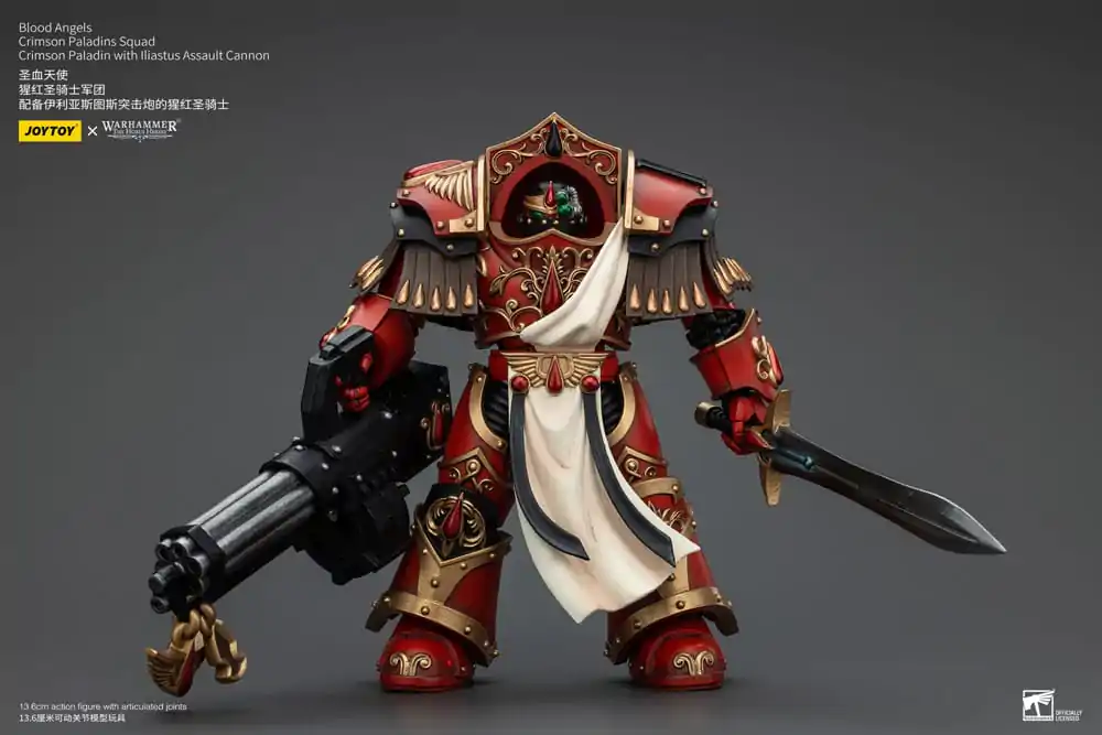 Warhammer The Horus Heresy akcijska figura 1/18 Blood Angels Crimson Paladins Squad Crimson Paladin s Iliastus Assault Cannon 14 cm fotografija proizvoda