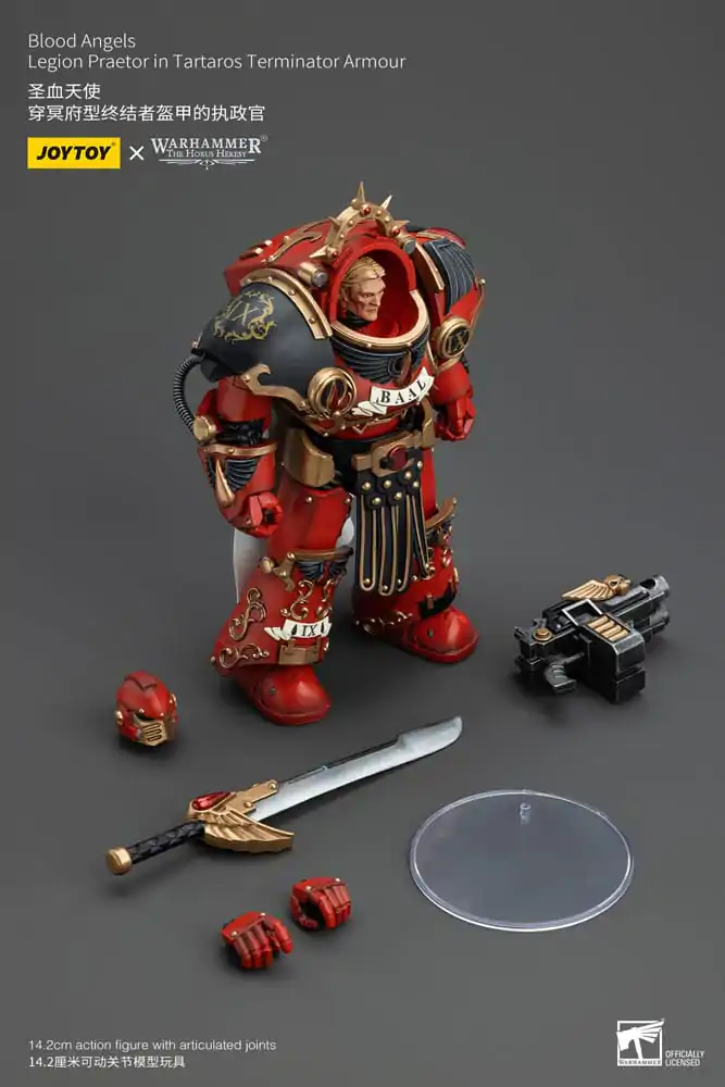 Warhammer The Horus Heresy akcijska figura 1/18 Blood Angels Legion Praetor in Tartaros Terminator oklopu 14 cm fotografija proizvoda