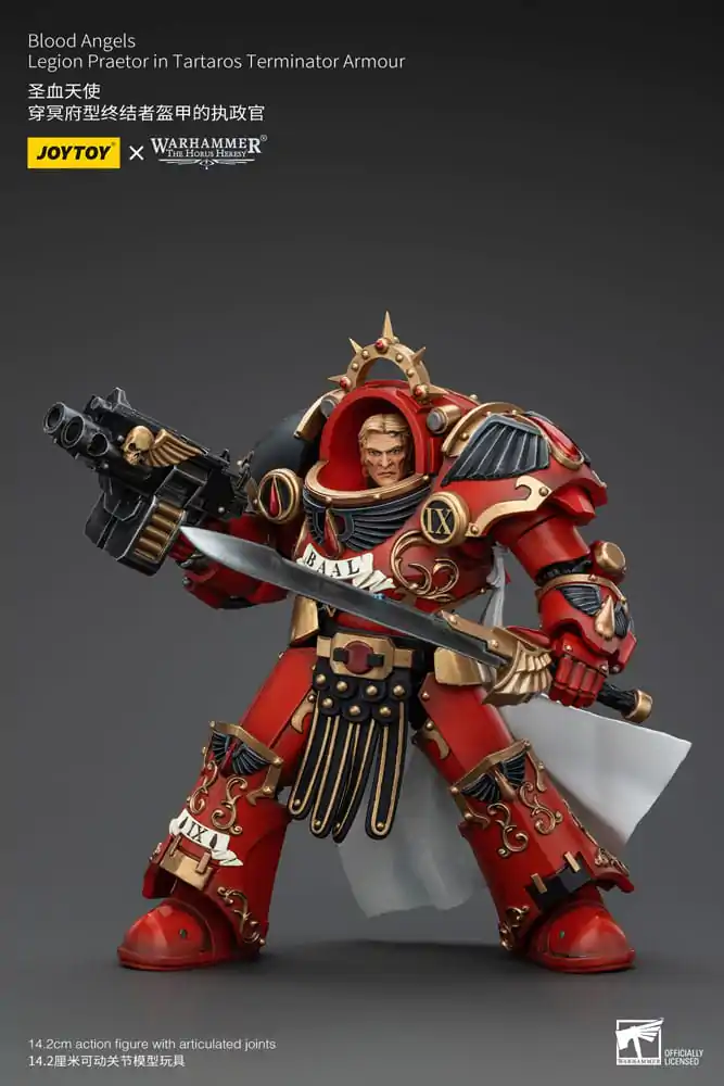Warhammer The Horus Heresy akcijska figura 1/18 Blood Angels Legion Praetor in Tartaros Terminator oklopu 14 cm fotografija proizvoda