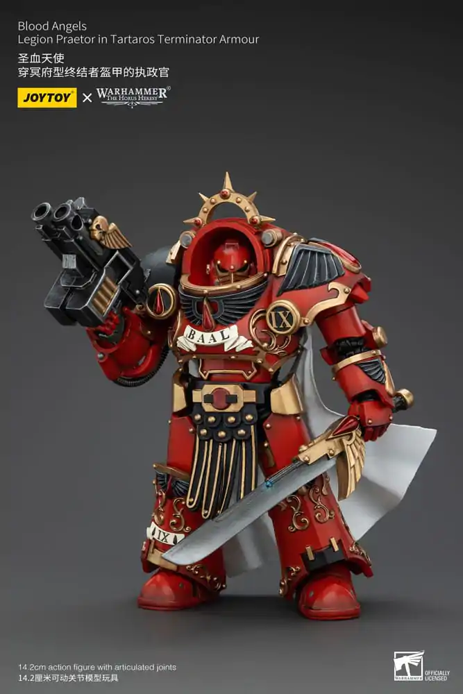 Warhammer The Horus Heresy akcijska figura 1/18 Blood Angels Legion Praetor in Tartaros Terminator oklopu 14 cm fotografija proizvoda