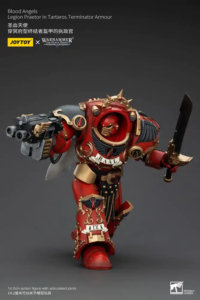 Warhammer The Horus Heresy akcijska figura 1/18 Blood Angels Legion Praetor in Tartaros Terminator oklopu 14 cm fotografija proizvoda
