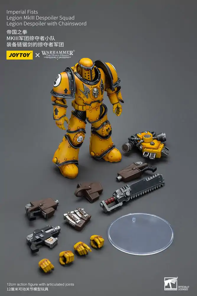 Warhammer The Horus Heresy akcijska figura 1/18 Imperial Fists Legion MkIII Despoiler Squad Legion Despoiler s motornom pilom 12 cm fotografija proizvoda
