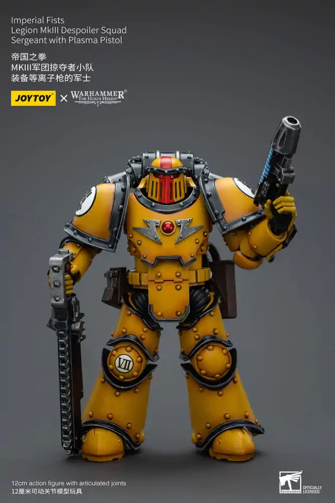 Warhammer The Horus Heresy akcijska figura 1/18 Imperial Fists Legion MkIII Despoiler Squad narednik s plazma pištoljem 12 cm fotografija proizvoda