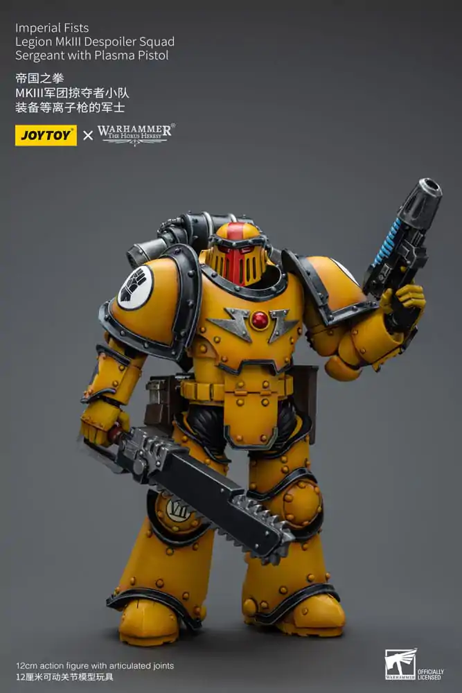 Warhammer The Horus Heresy akcijska figura 1/18 Imperial Fists Legion MkIII Despoiler Squad narednik s plazma pištoljem 12 cm fotografija proizvoda