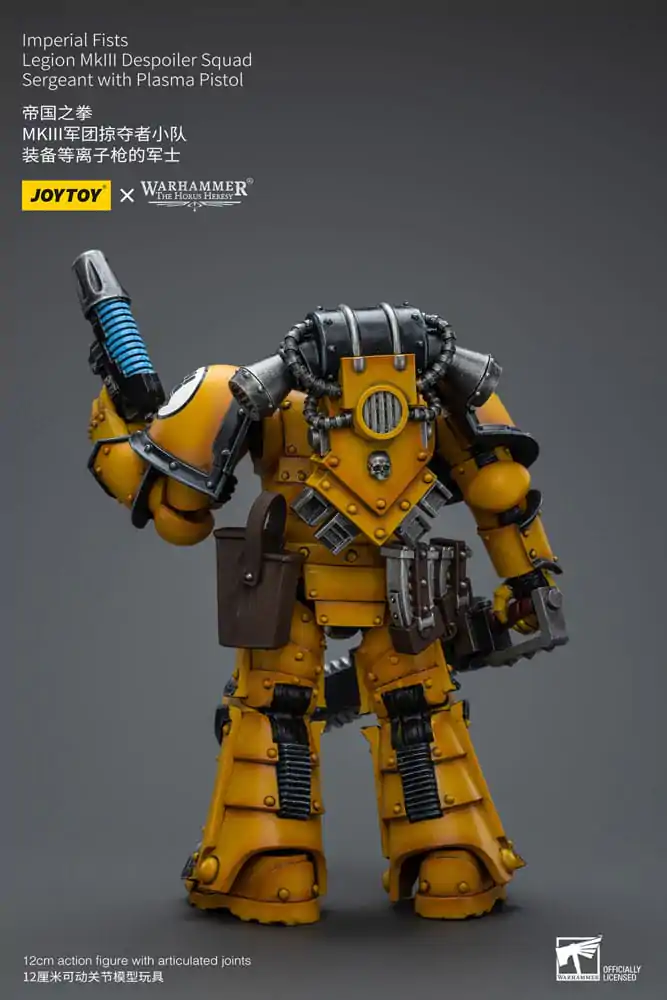 Warhammer The Horus Heresy akcijska figura 1/18 Imperial Fists Legion MkIII Despoiler Squad narednik s plazma pištoljem 12 cm fotografija proizvoda