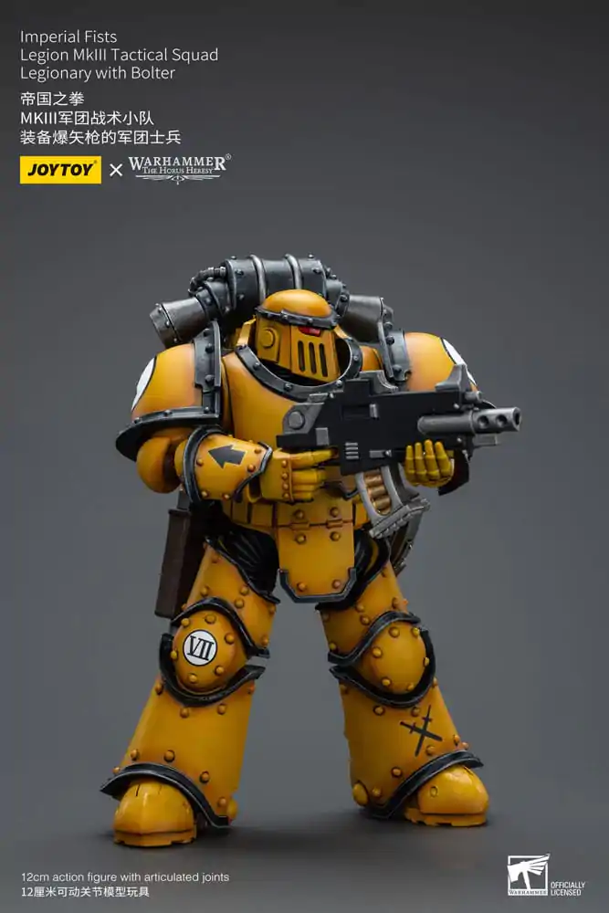 Warhammer The Horus Heresy akcijska figura 1/18 Imperial Fists Legion MkIII Tactical Squad Legionary s Bolterom 12 cm fotografija proizvoda