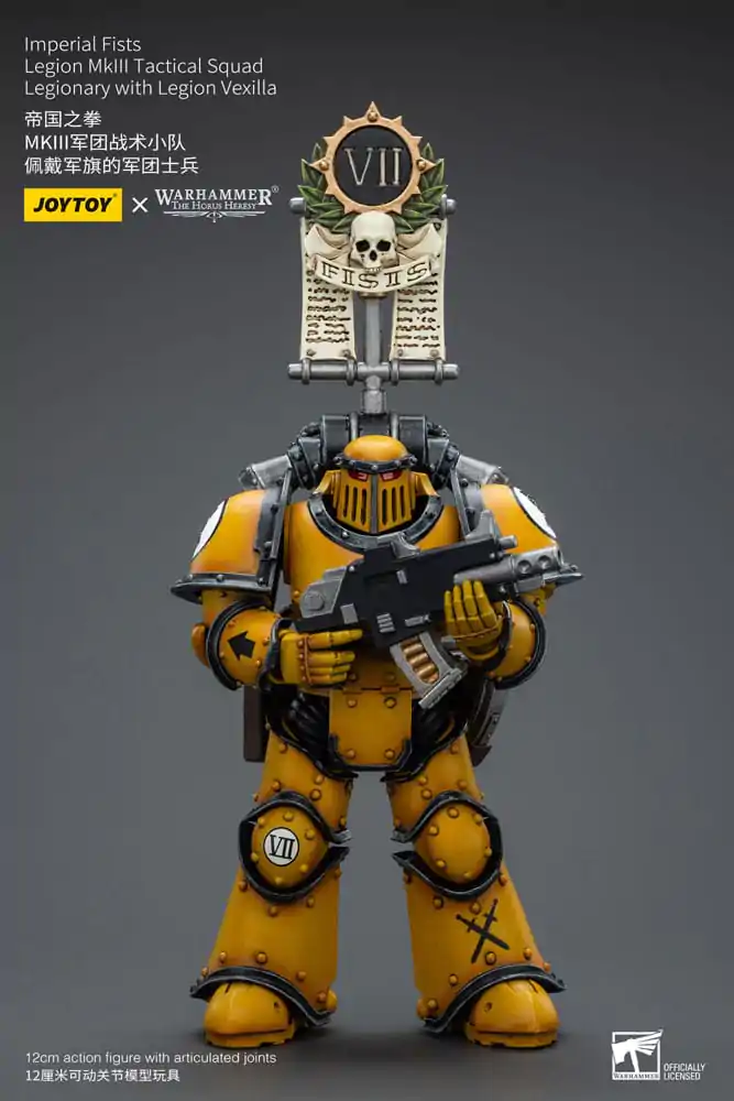 Warhammer The Horus Heresy akcijska figura 1/18 Imperial Fists Legion MkIII Tactical Squad Legionar s Legion Vexilla 12 cm fotografija proizvoda