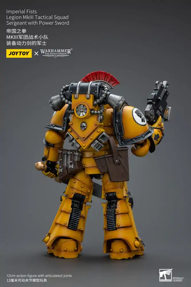 Warhammer The Horus Heresy akcijska figura 1/18 Imperial Fists Legion MkIII Tactical Squad narednik s Power Sword 12 cm fotografija proizvoda