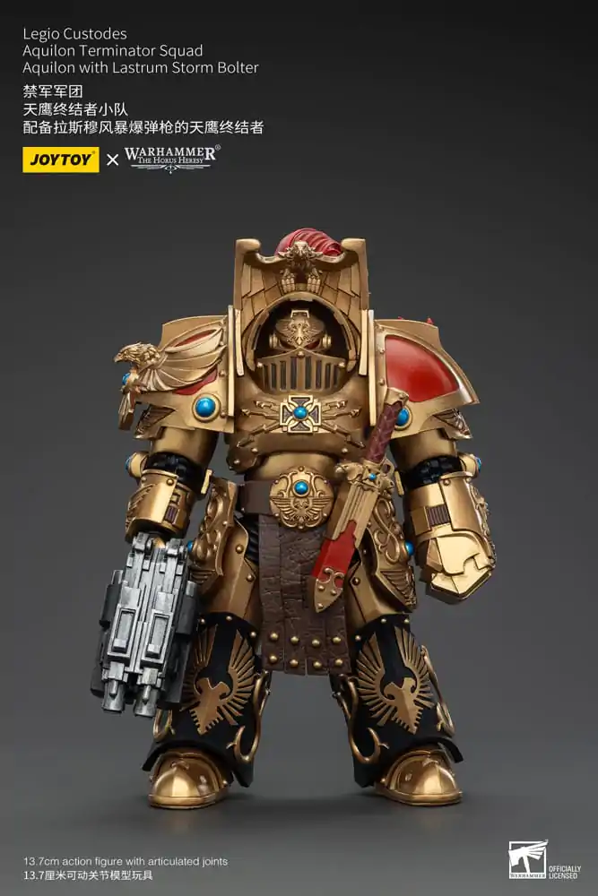 Warhammer The Horus Heresy akcijska figura 1/18 Legio Custodes Aquilon Terminator Squad Aquilon s Lastrum Storm Bolter 14 cm fotografija proizvoda