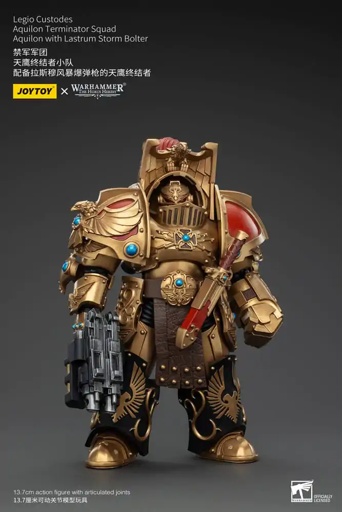 Warhammer The Horus Heresy akcijska figura 1/18 Legio Custodes Aquilon Terminator Squad Aquilon s Lastrum Storm Bolter 14 cm fotografija proizvoda