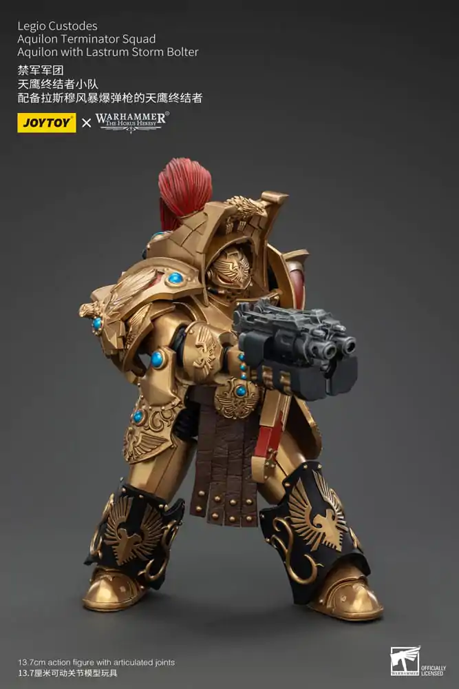 Warhammer The Horus Heresy akcijska figura 1/18 Legio Custodes Aquilon Terminator Squad Aquilon s Lastrum Storm Bolter 14 cm fotografija proizvoda