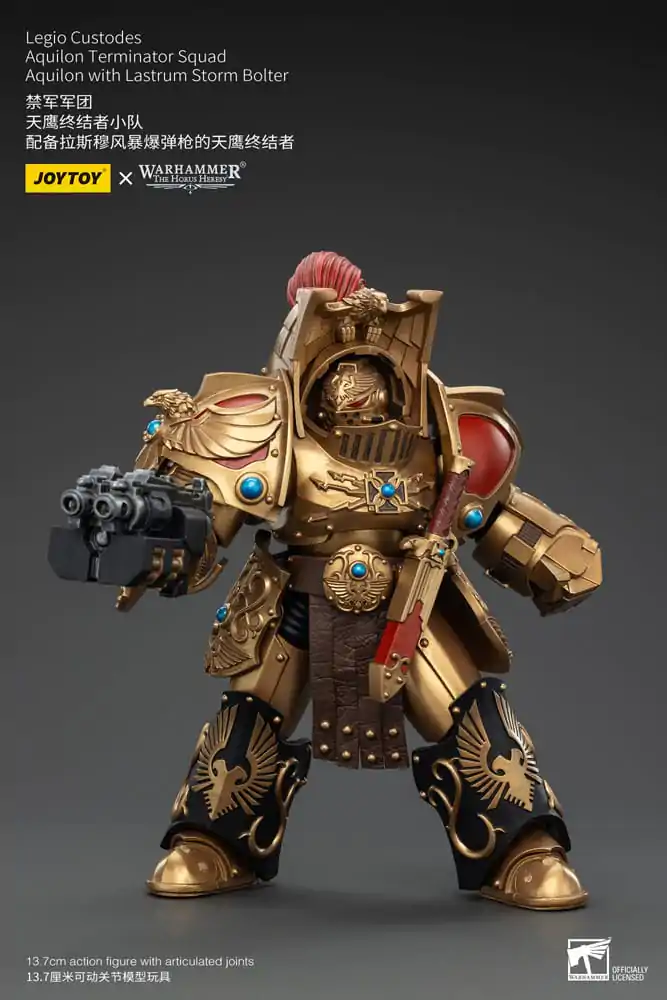 Warhammer The Horus Heresy akcijska figura 1/18 Legio Custodes Aquilon Terminator Squad Aquilon s Lastrum Storm Bolter 14 cm fotografija proizvoda