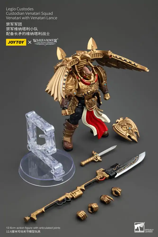 Warhammer The Horus Heresy akcijska figura 1/18 Legio Custodes Custodian Venatari Vod Venatari s Venatari kopljem 13 cm fotografija proizvoda