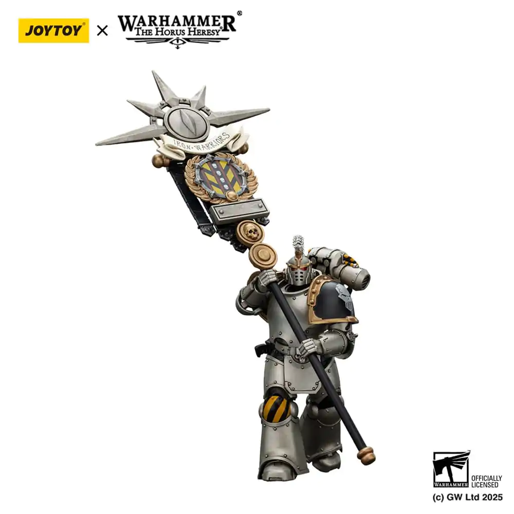 Warhammer The Horus Heresy Action figura 1/18 Iron Warriors Command Squad Chosen s Legion Standardom 12 cm fotografija proizvoda