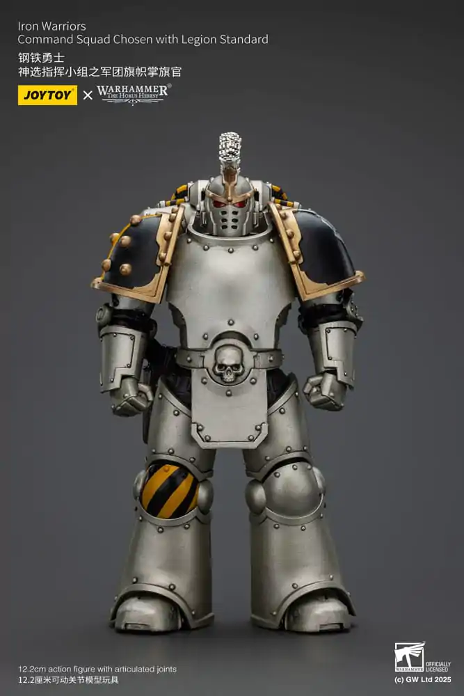 Warhammer The Horus Heresy Action figura 1/18 Iron Warriors Command Squad Chosen s Legion Standardom 12 cm fotografija proizvoda