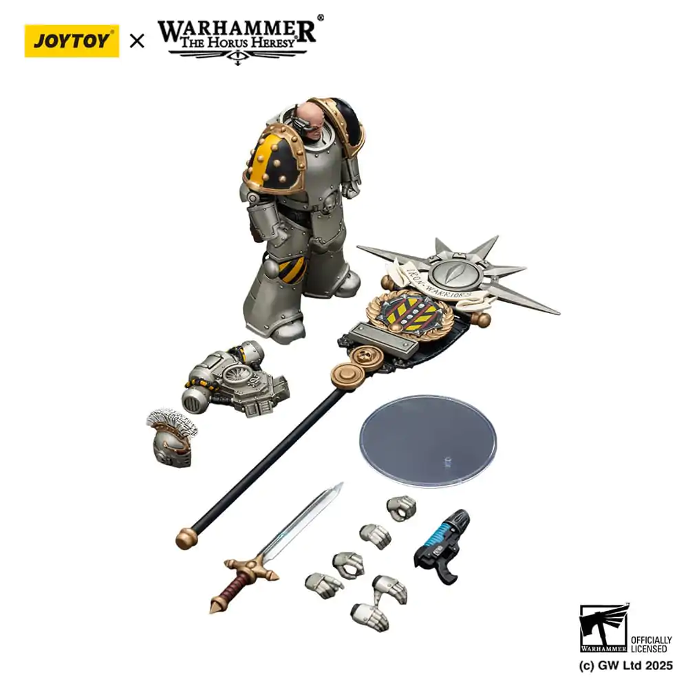 Warhammer The Horus Heresy Action figura 1/18 Iron Warriors Command Squad Chosen s Legion Standardom 12 cm fotografija proizvoda