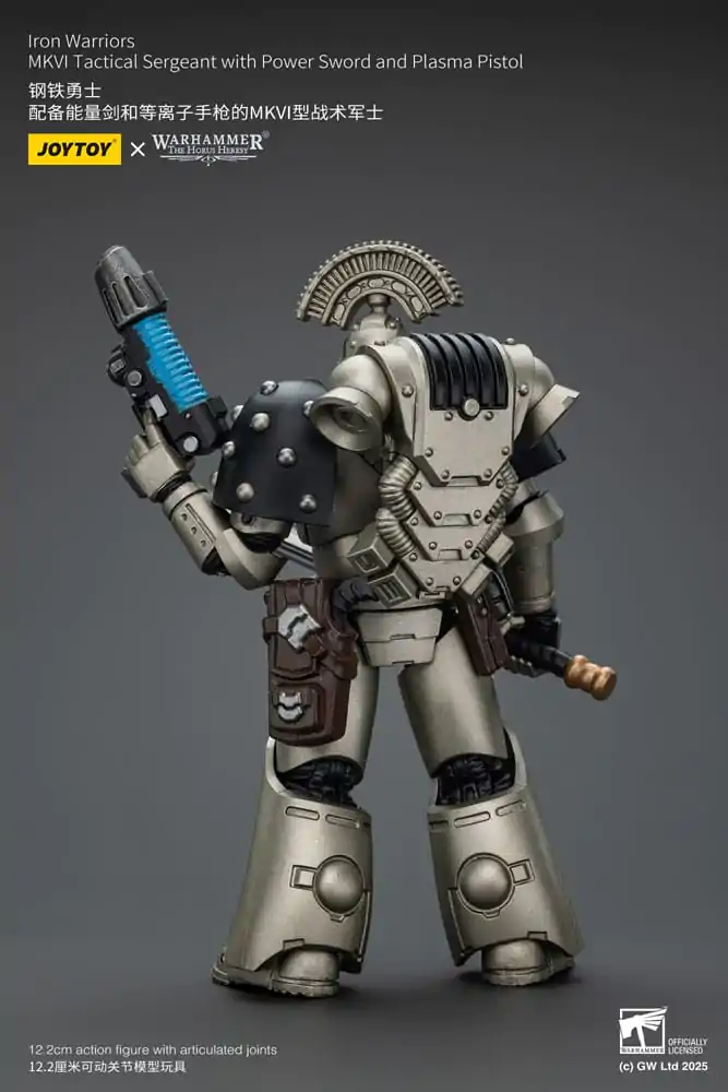 Warhammer The Horus Heresy akcijska figura 1/18 Iron Warriors MKVI Tactical Sergeant s Power Sword i Plasma Pistol 12 cm fotografija proizvoda