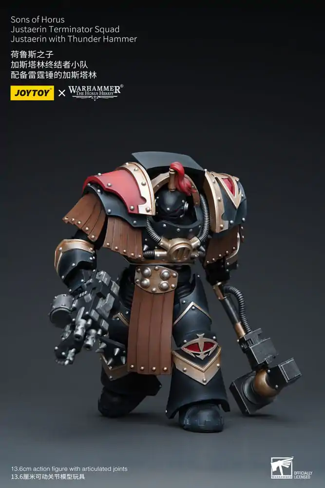 Warhammer The Horus Heresy akcijska figura 1/18 Sons of Horus Justaerin Terminator odred Justaerin s čekićem groma 12 cm fotografija proizvoda