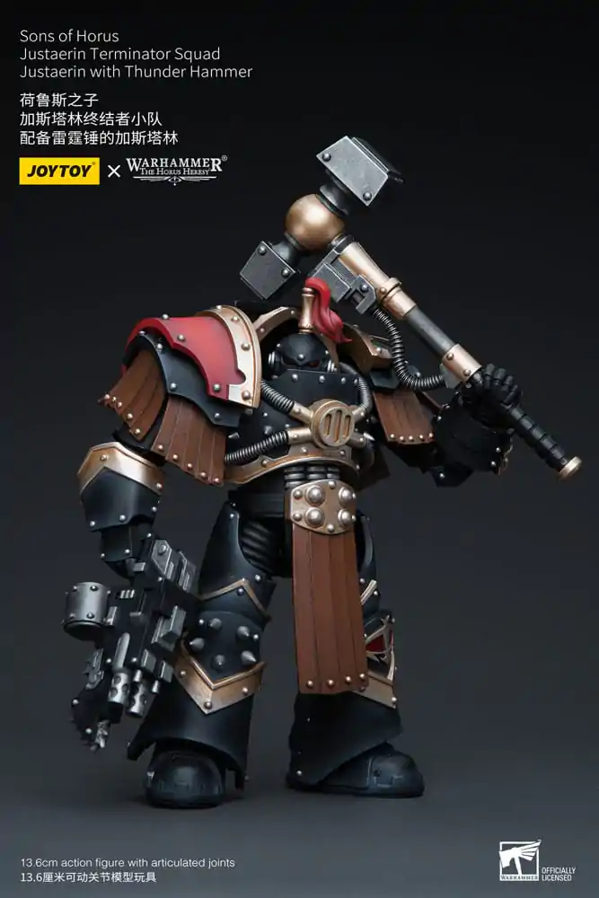 Warhammer The Horus Heresy akcijska figura 1/18 Sons of Horus Justaerin Terminator odred Justaerin s čekićem groma 12 cm fotografija proizvoda