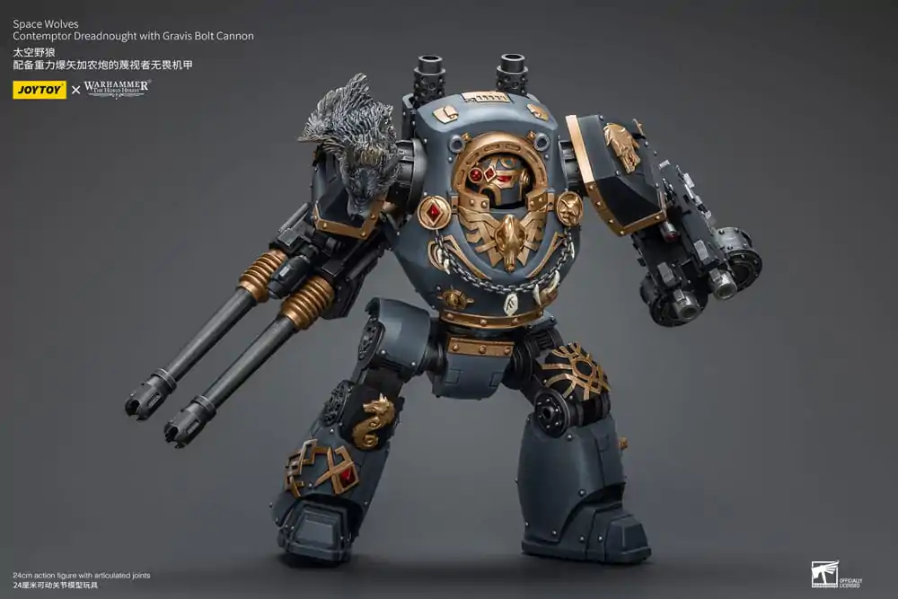 Warhammer The Horus Heresy akcijska figura 1/18 Space Wolves Contemptor Dreadnought s Gravis Bolt Cannon 12 cm fotografija proizvoda