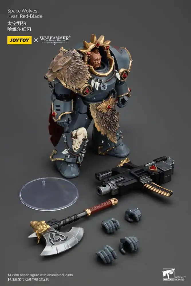 Warhammer The Horus Heresy akcijska figura 1/18 Space Wolves Hvarl Red-Blade 14 cm fotografija proizvoda