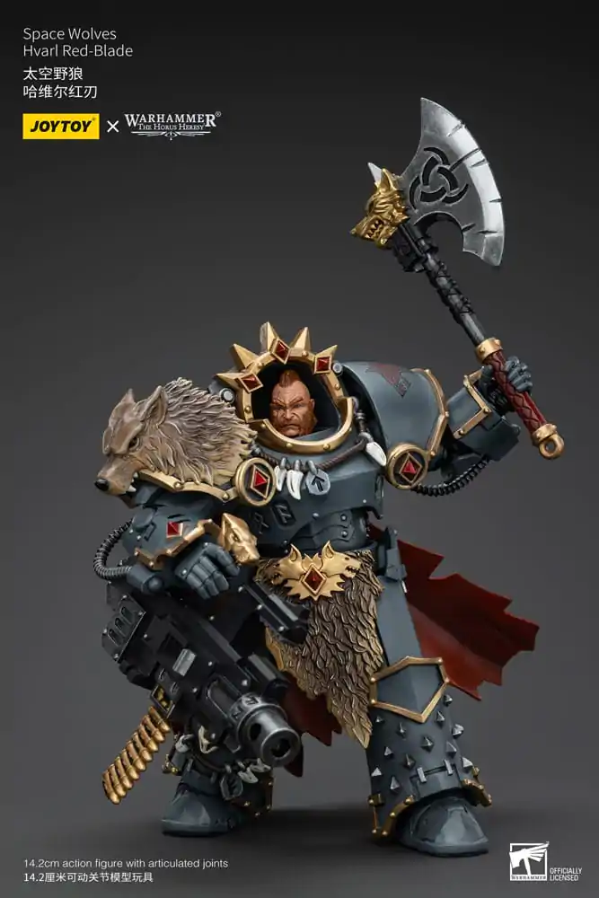 Warhammer The Horus Heresy akcijska figura 1/18 Space Wolves Hvarl Red-Blade 14 cm fotografija proizvoda