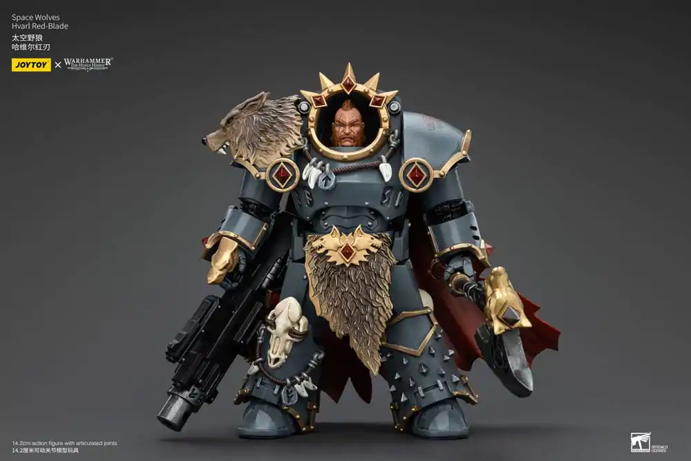 Warhammer The Horus Heresy akcijska figura 1/18 Space Wolves Hvarl Red-Blade 14 cm fotografija proizvoda