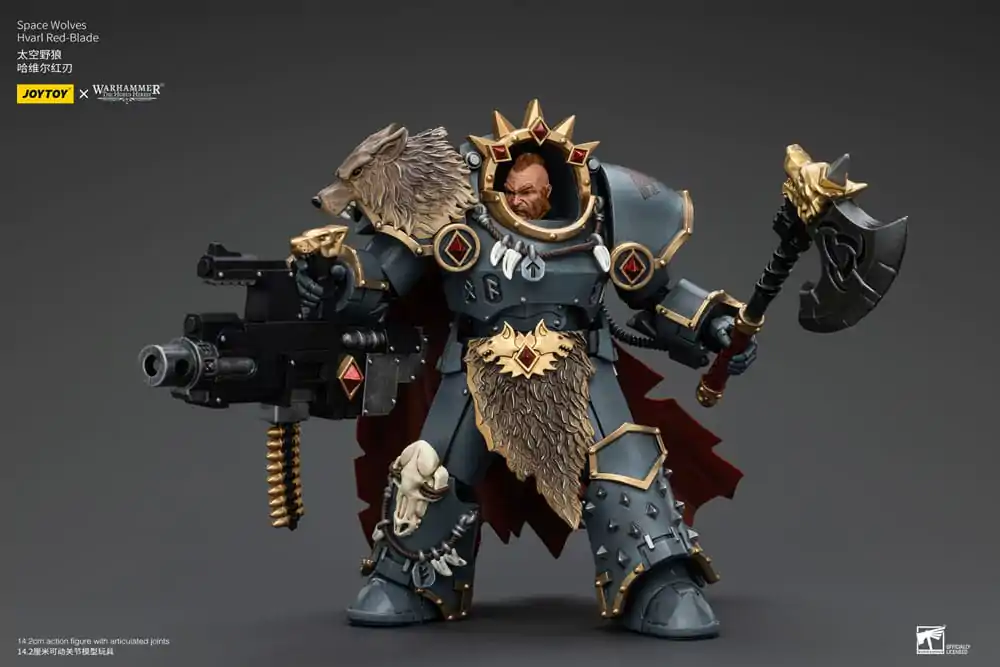 Warhammer The Horus Heresy akcijska figura 1/18 Space Wolves Hvarl Red-Blade 14 cm fotografija proizvoda