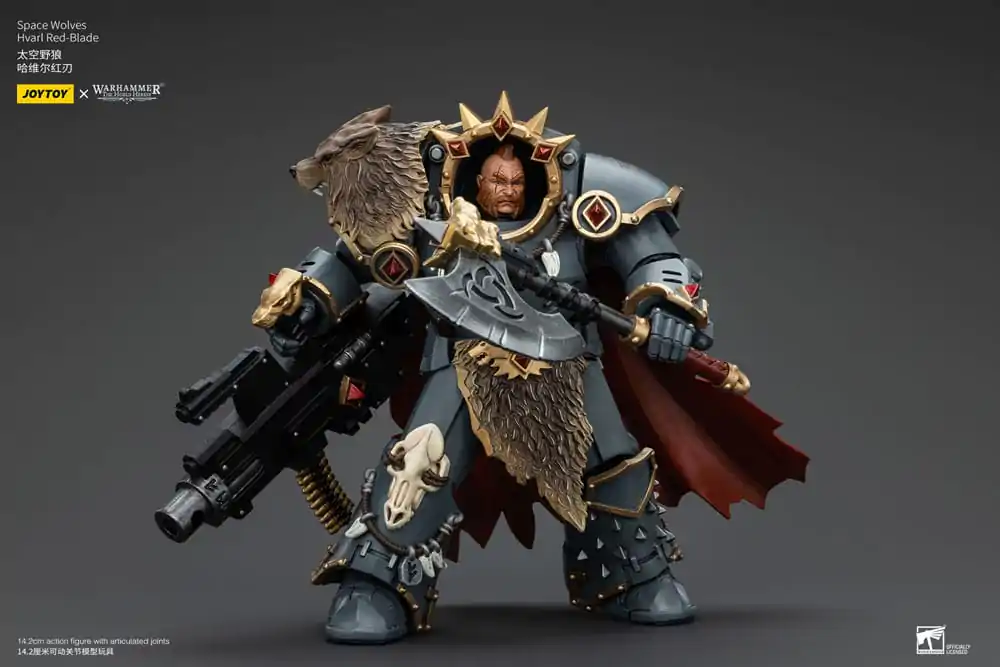 Warhammer The Horus Heresy akcijska figura 1/18 Space Wolves Hvarl Red-Blade 14 cm fotografija proizvoda