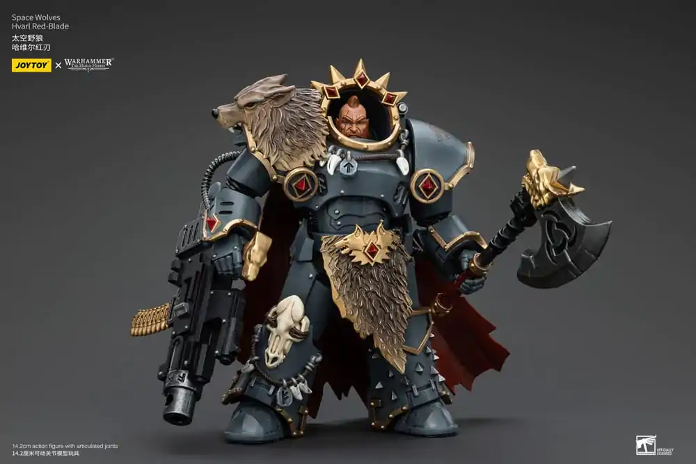 Warhammer The Horus Heresy akcijska figura 1/18 Space Wolves Hvarl Red-Blade 14 cm fotografija proizvoda