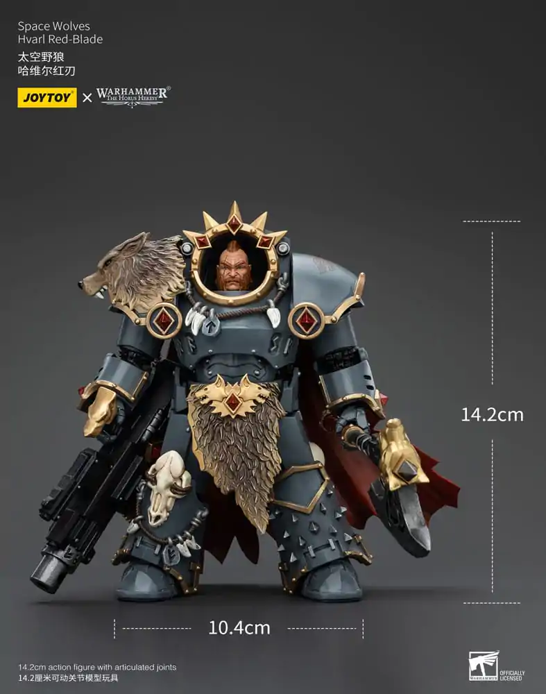 Warhammer The Horus Heresy akcijska figura 1/18 Space Wolves Hvarl Red-Blade 14 cm fotografija proizvoda